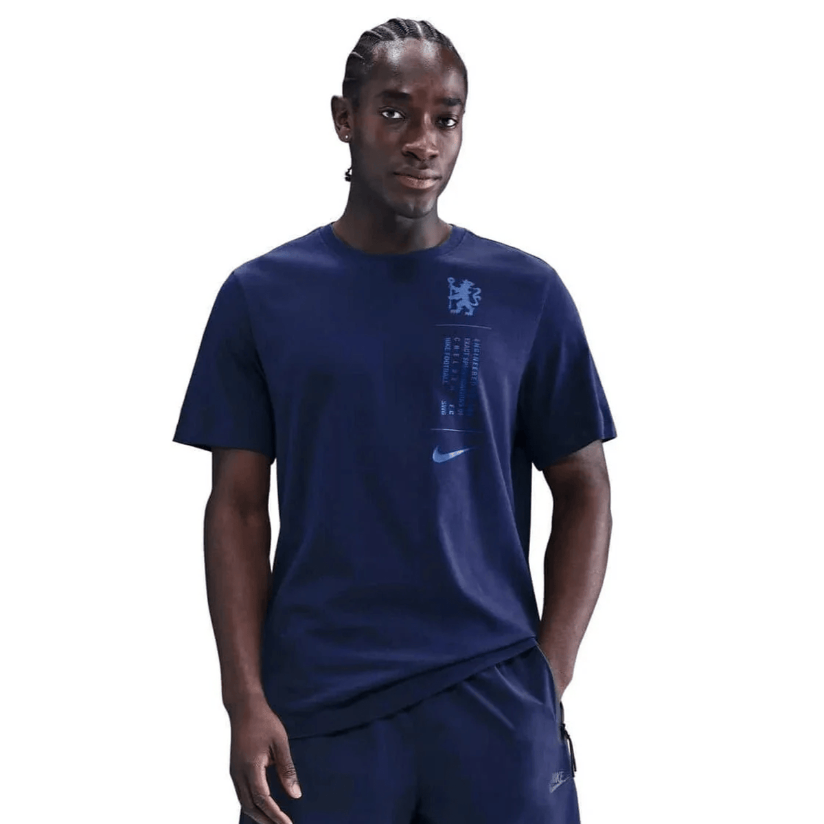 Nike Chelsea 25/26 Badge Logo T-Shirt (Obsidian) | SoccerWearhouse