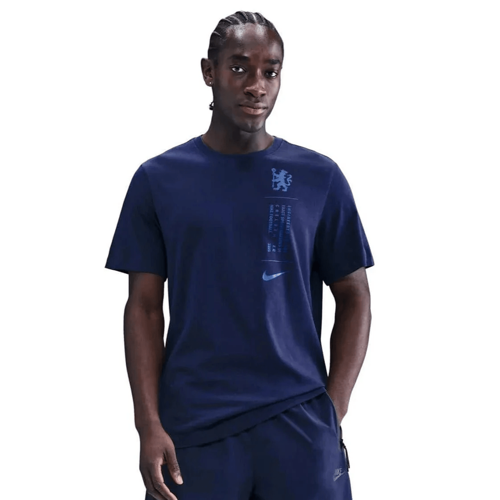 Nike Chelsea 25/26 Badge Logo T-Shirt (Obsidian) | SoccerWearhouse