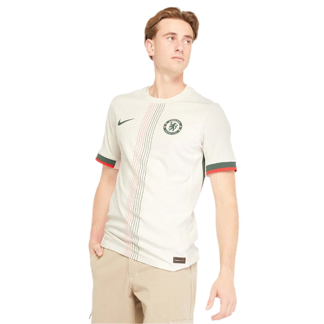 Nike Chelsea Authentic Away Jersey w/ Club World Cup Patches 25/26 (Phantom/Speed Red/Galactic Jade) | SoccerWearhouse