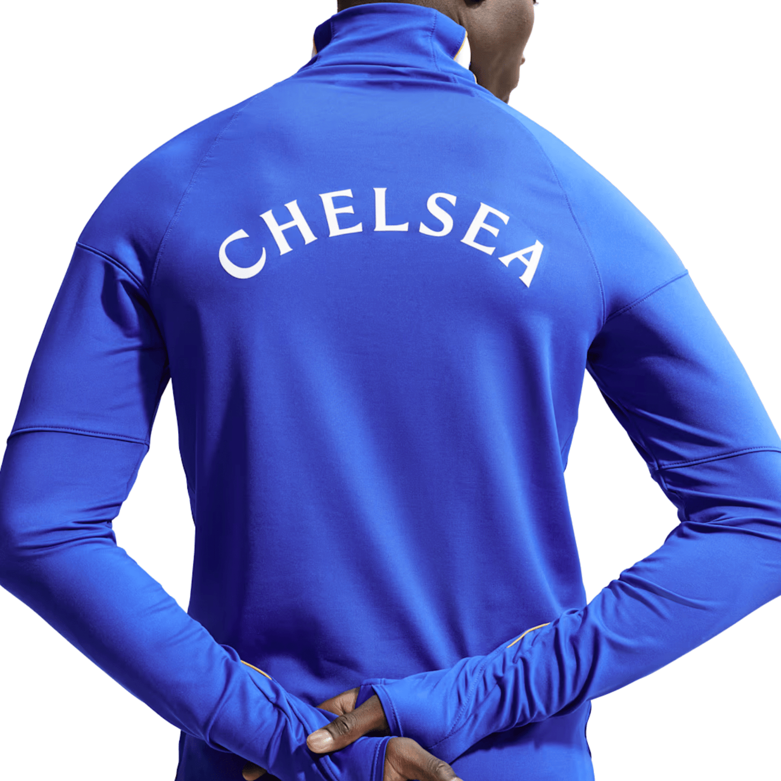 Nike Chelsea Strike Drill Top Jacket 26/27 (Bright Royal/Gold) | SoccerWearhouse