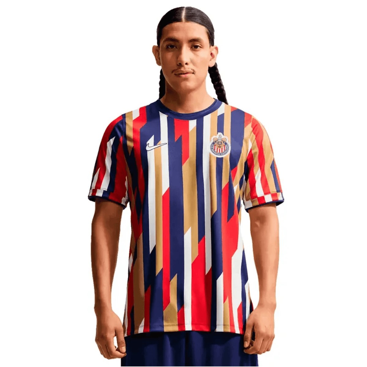 Nike Chivas Prenatch Training Jersey 26/27 (White/Loyal Blue) | SoccerWearhouse