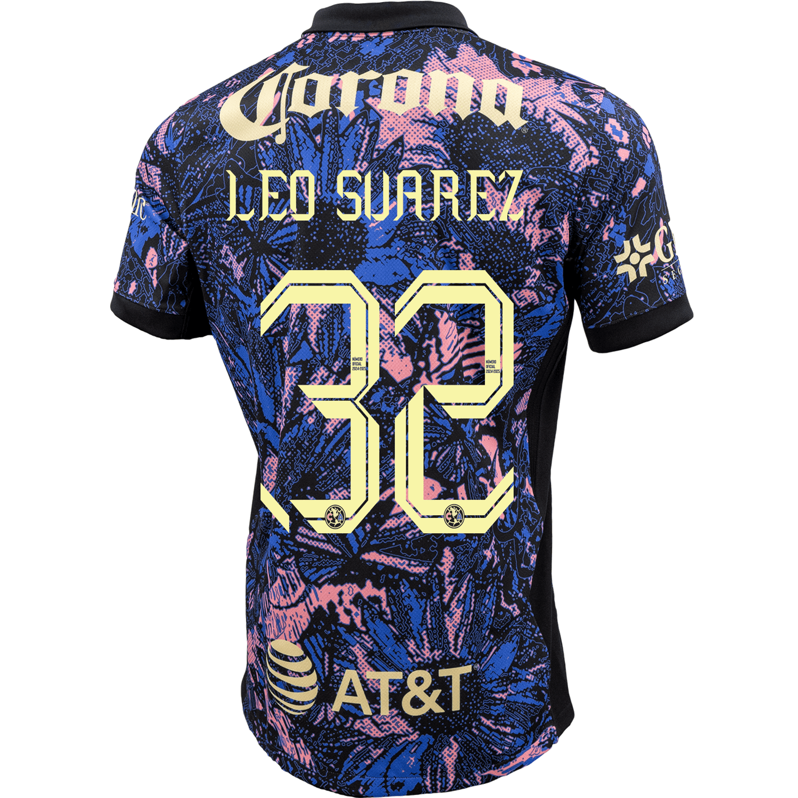 Nike Club America Leonardo Suárez Third Jersey 24/25 (Medium Blue/Black/Lemon Chiffon) | SoccerWearhouse