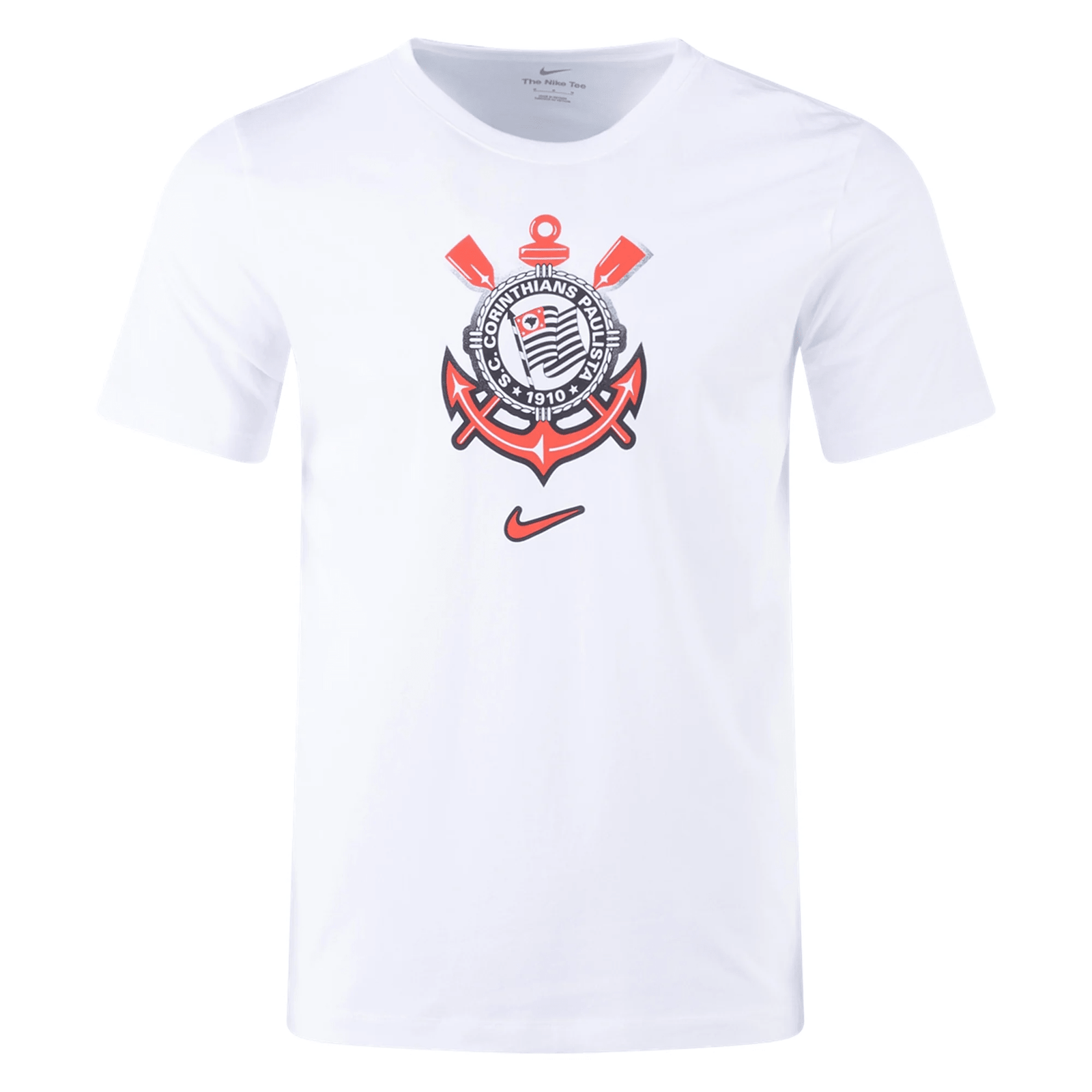 Nike Corinthians Crest T-Shirt 24/25 (White) | SoccerWearhouse