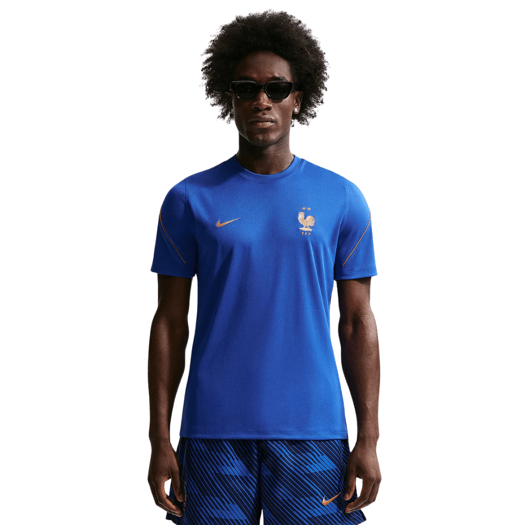 Nike France Strike Gameday Jersey 2026 (Game Royal/Metallic Copper) | SoccerWearhouse