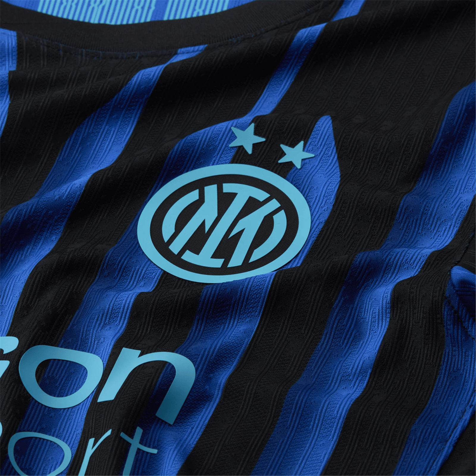 Nike Inter Milan Authentic Home Jersey w/ Champions League Patches 25/26 (Lyon Blue/Black/Chlorine Blue) | SoccerWearhouse