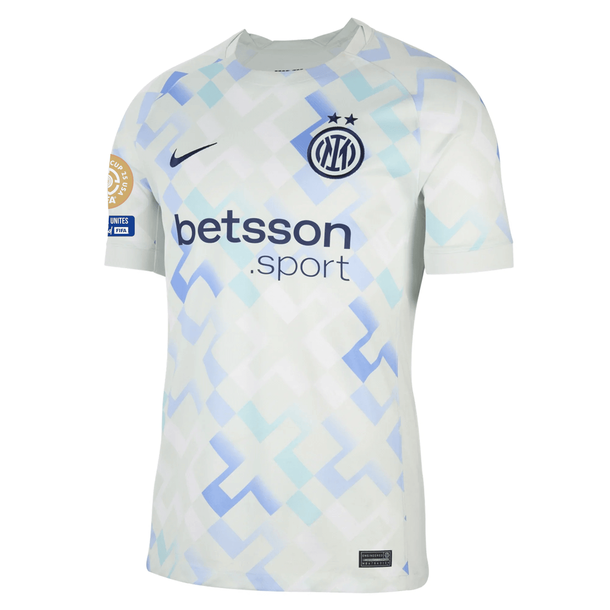 Nike Inter Milan Away Jersey w/ Club World Cup Patches 25/26 (Ghost Aqua/White/Blue Void) | SoccerWearhouse