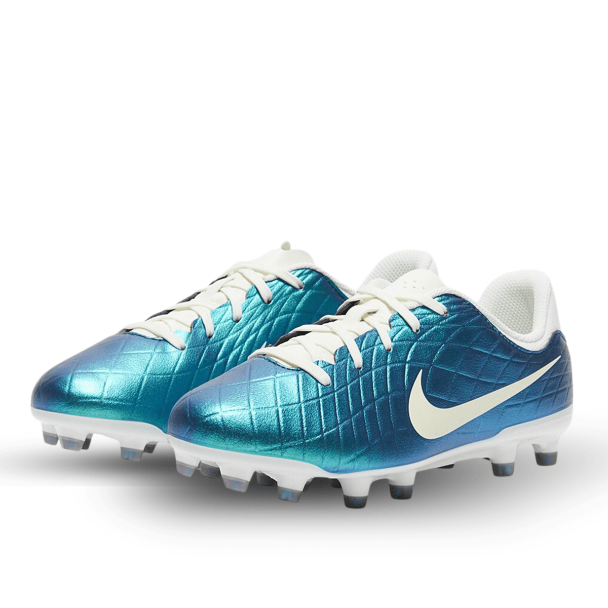 Nike Jr. Legend 10 Academy FG/MG Soccer Cleats (Dark Atomic Teal/Sail) | SoccerWearhouse
