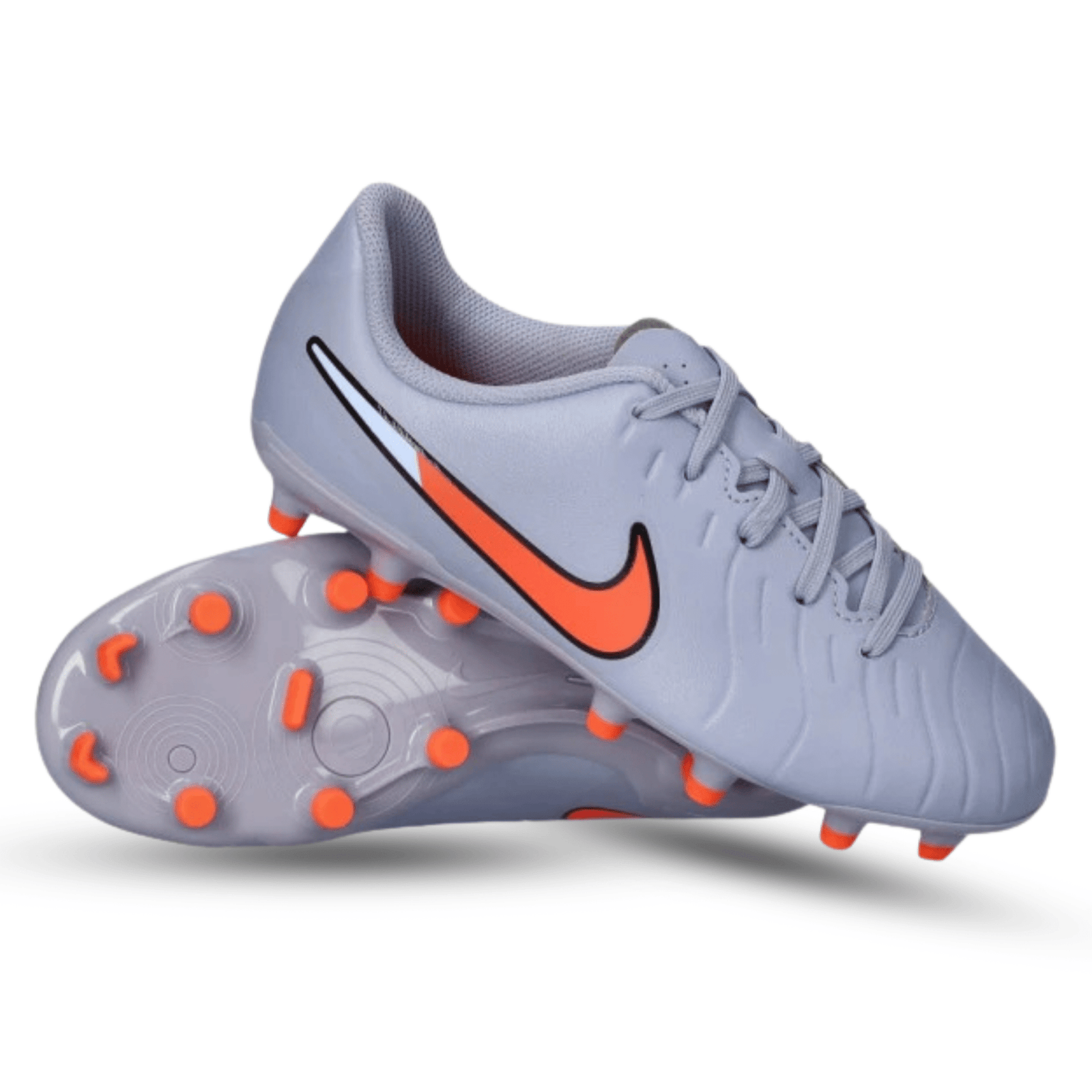 Nike Jr. Legend 10 Club Firm Ground/Ground Soccer Cleats (Blue Eclipse/Black) | SoccerWearhouse