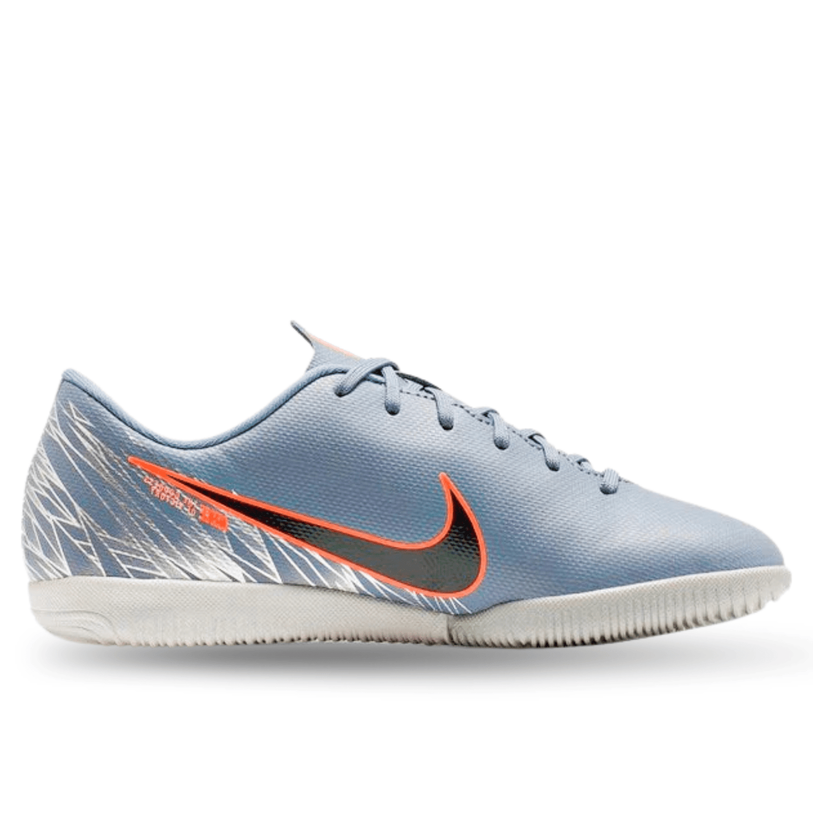 Nike Jr Mercurial Vapor 12 Academy GS IC Indoor Court Soccer Shoes (Armory Blue/Wolf Grey) | SoccerWearhouse