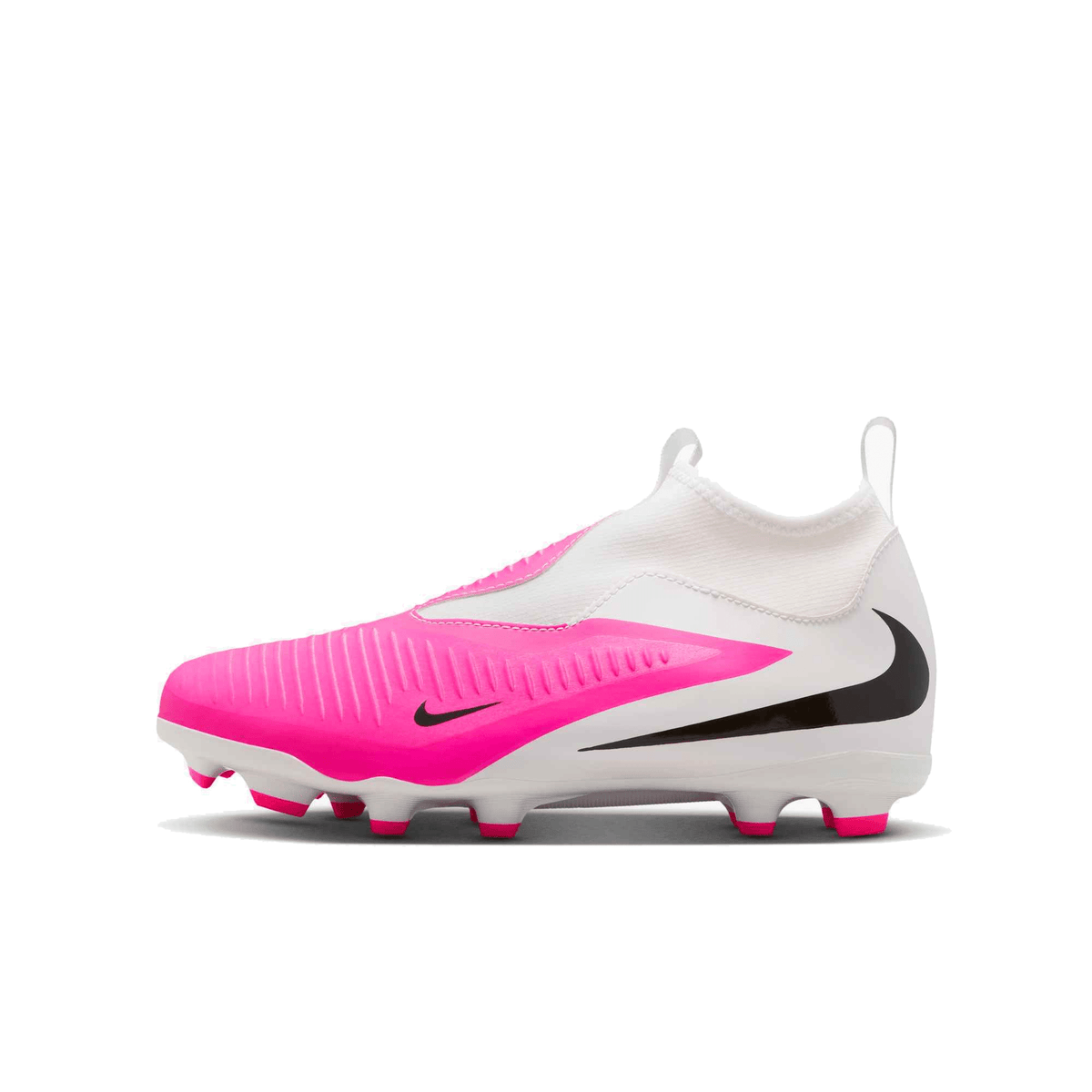Nike Jr. Phantom 6 High Academy Firm Ground Cleats (Multi/Black) | SoccerWearhouse