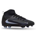Nike Jr. Phantom 6 High Club Firm Ground/Ground Soccer Cleats (Black/Black)