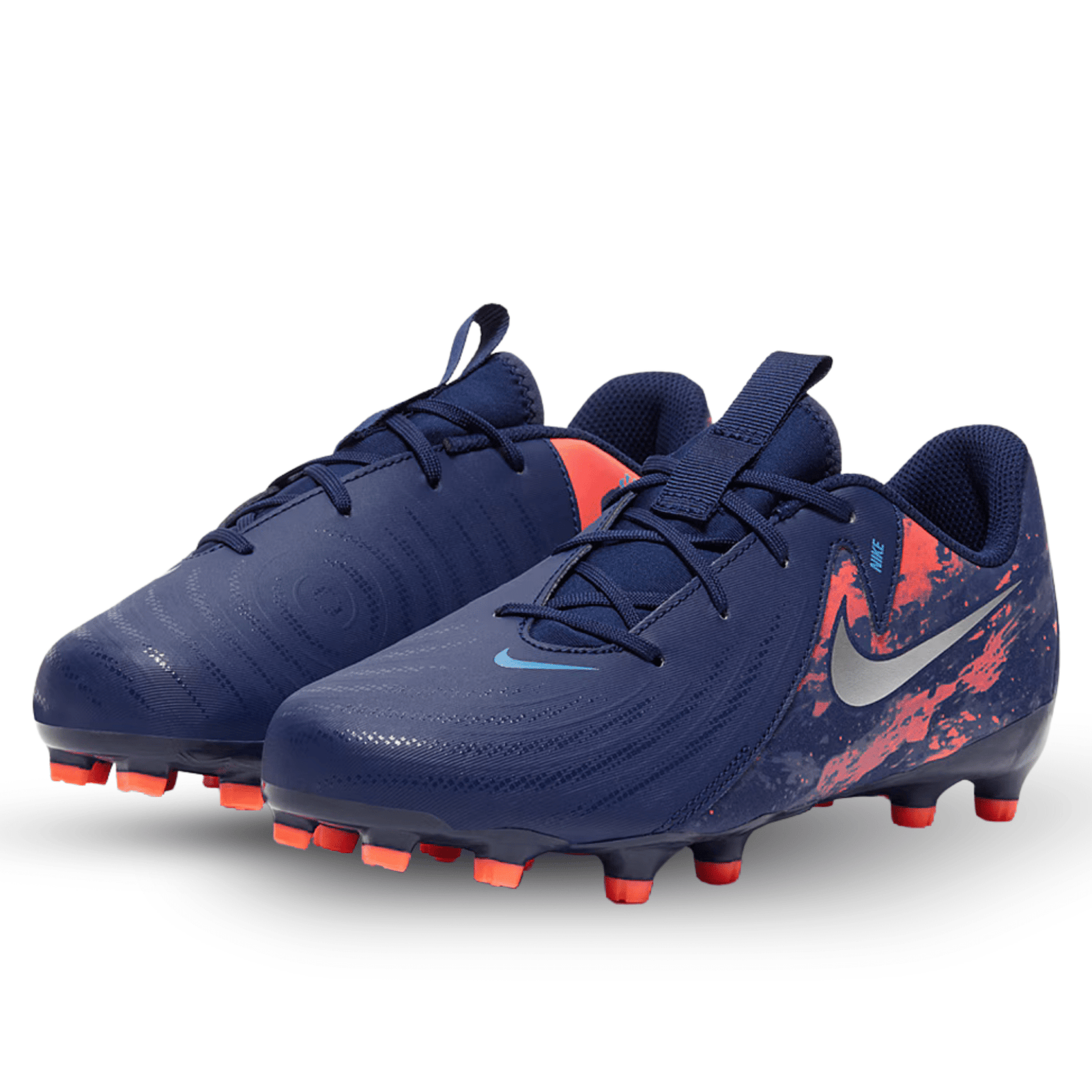 Nike Jr. Phantom GX II Erling Haaland Academy FG/MG Soccer Cleats (Blue Void/Chrome) | SoccerWearhouse