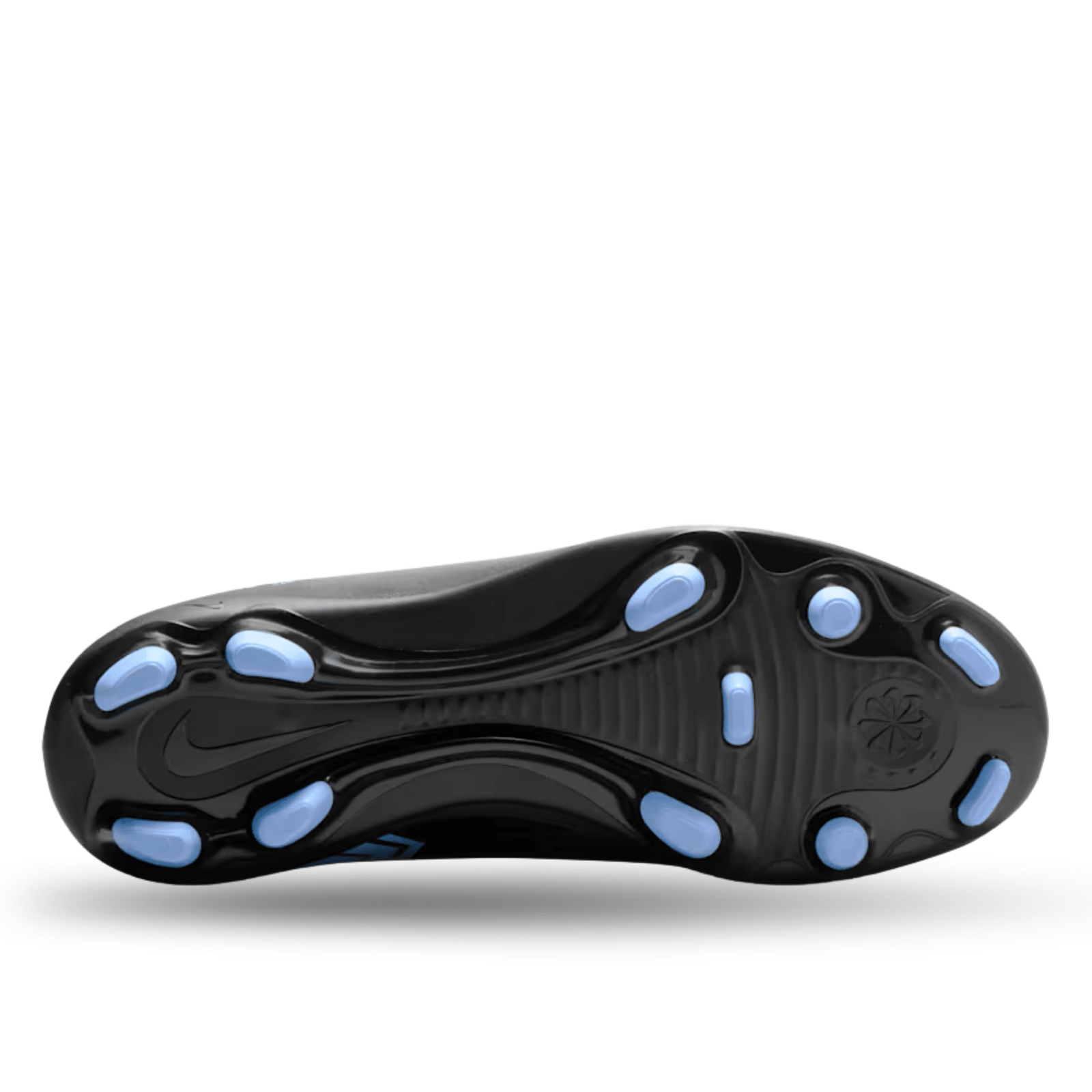 Nike Jr. Superfly 10 Club Firm Ground/Multi - Ground Soccer Cleats (Black/Ice Blue) | SoccerWearhouse