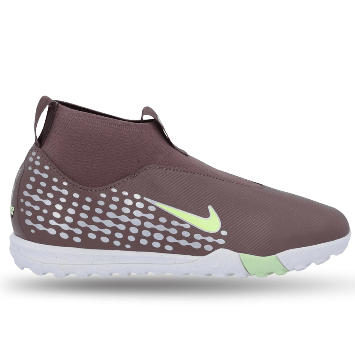 Nike Jr Zoom Superfly 10 Academy KM Turf Soccer Shoes (Plum Eclipse/Metallic Silver) | SoccerWearhouse