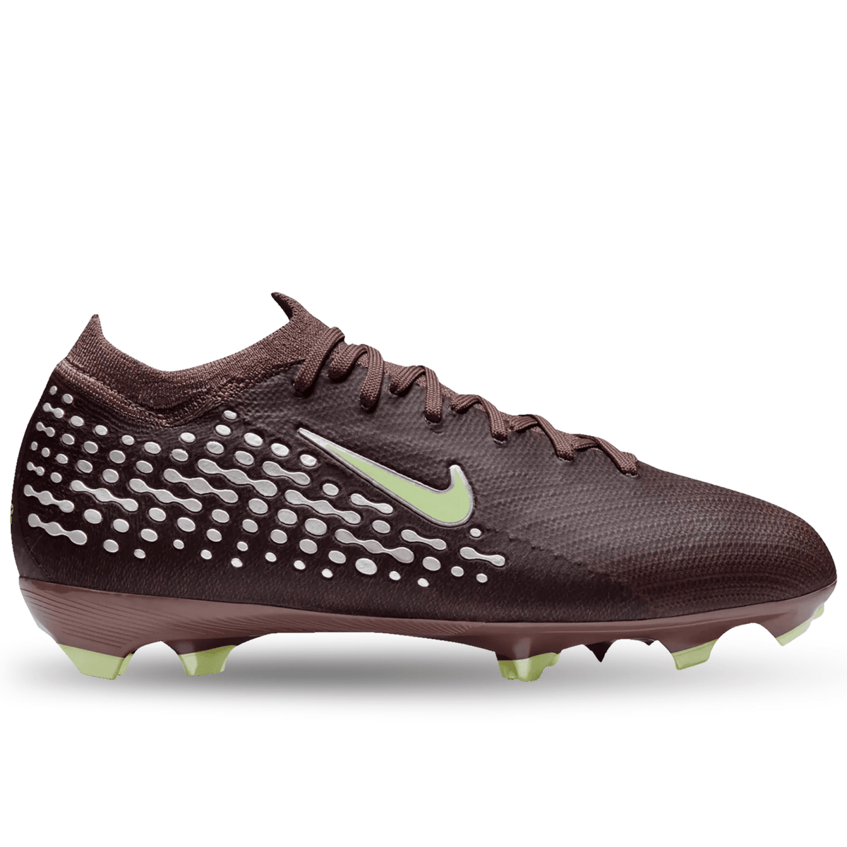 Nike Jr Zoom Vapor 16 Pro KM Firm Ground Soccer Cleats (Plum Eclipse/Metallic Silver) | SoccerWearhouse