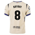 Nike Kobe Bryant Men's FC Barcelona Authentic Away Jersey w/ Champions League Patches (Team Gold/Persian Violet/Black)