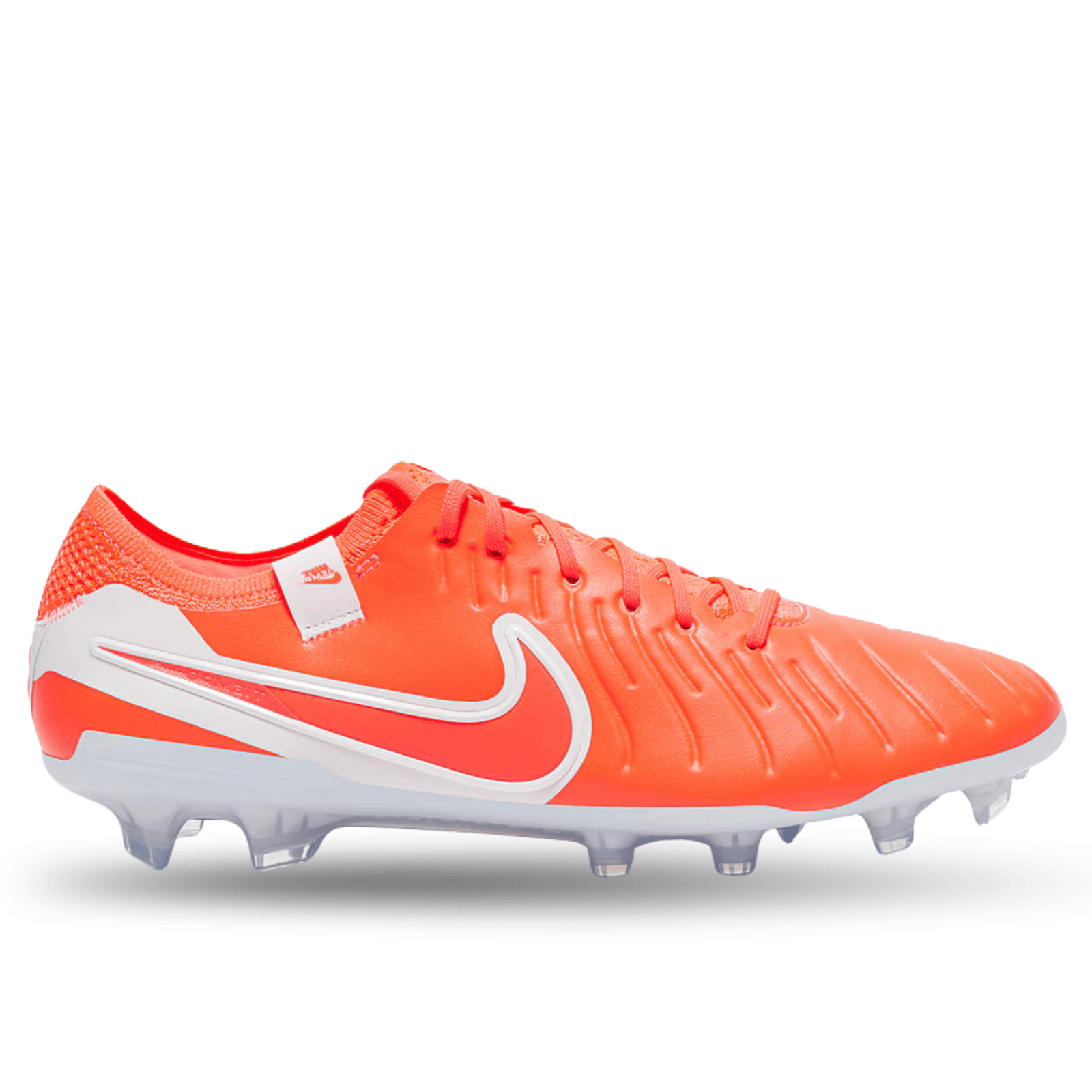 Nike Legend 10 Elite FG Soccer Cleats (Hot Lava/White) | SoccerWearhouse