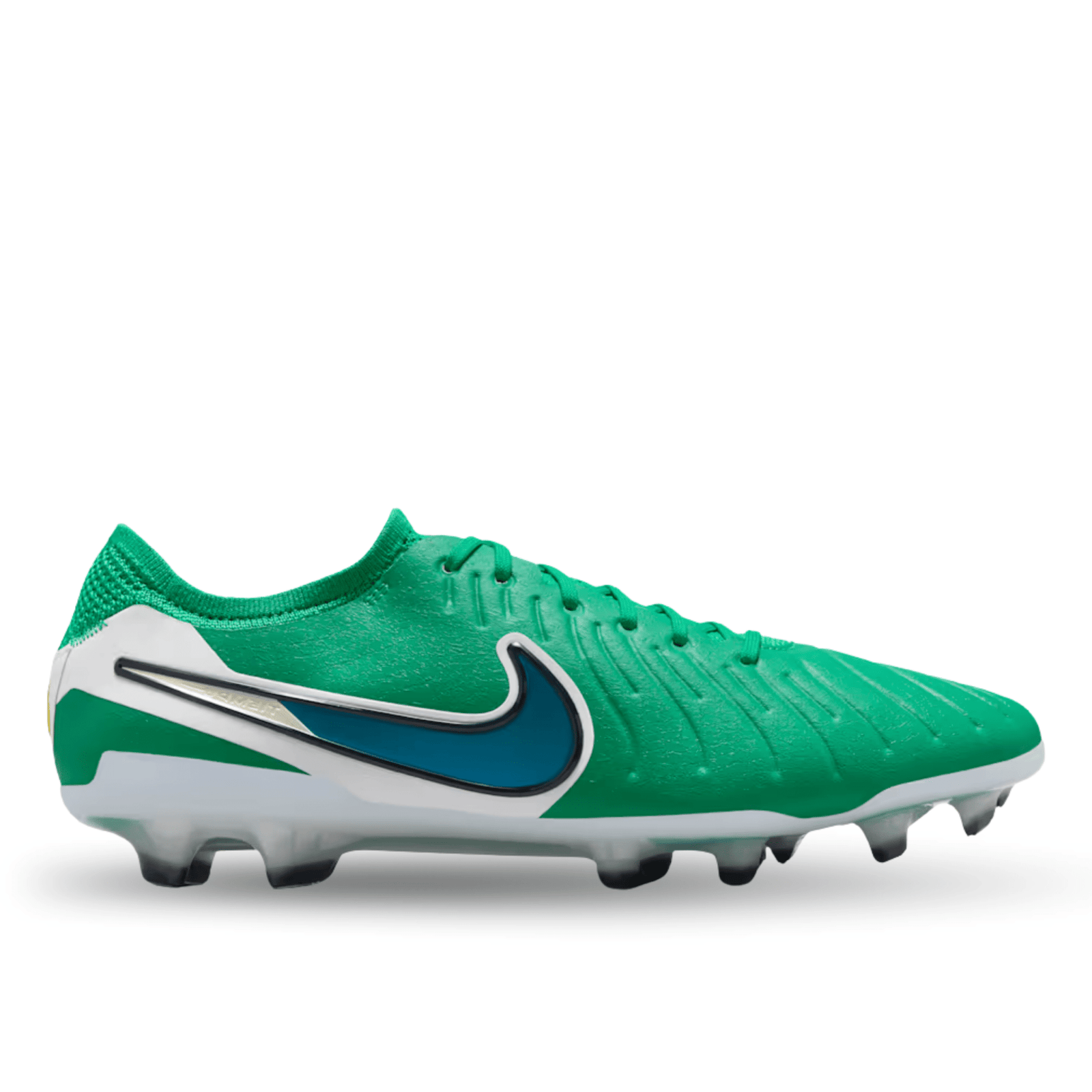 Nike Legend 10 Elite LV8 FG Soccer Cleats (Stadium Green/Dark Obsidian) | SoccerWearhouse