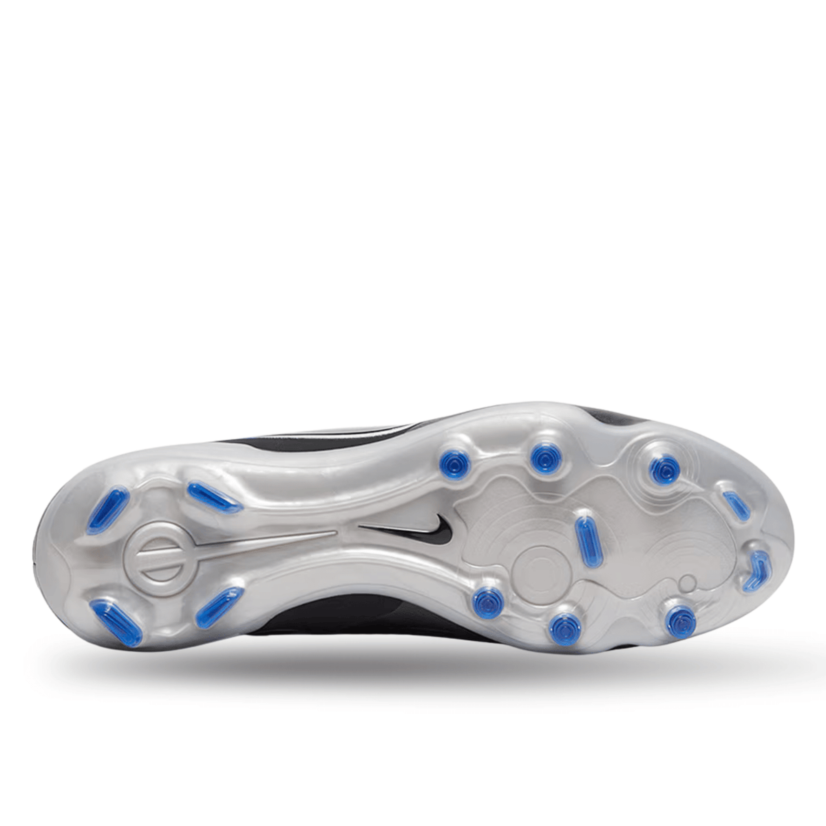 Nike Legend 10 Pro Firm Ground Soccer Cleats (Black/Chrome - Hyper Royal) | SoccerWearhouse