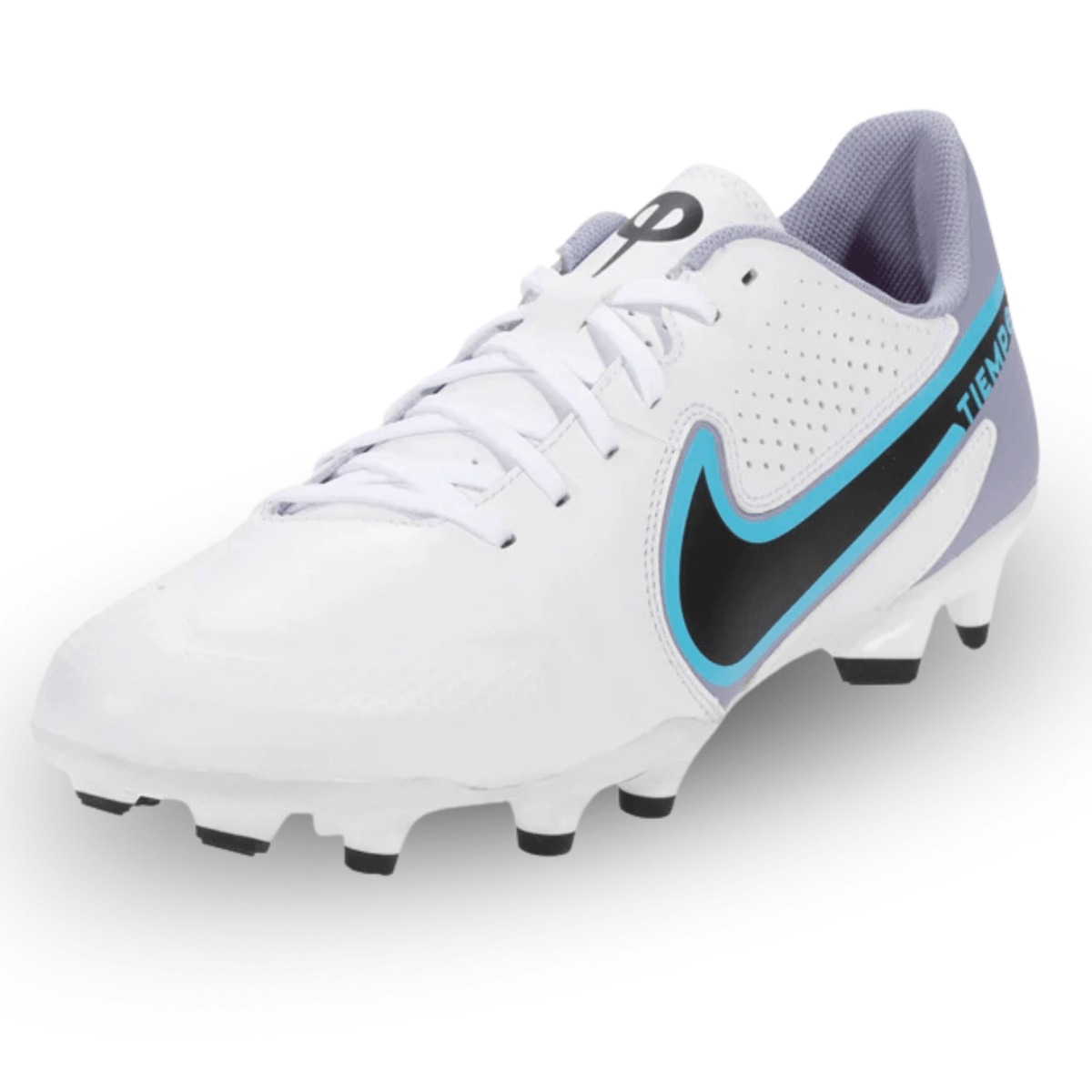 Nike Legend 9 Academy FG/MG (White/Baltic Blue) | SoccerWearhouse