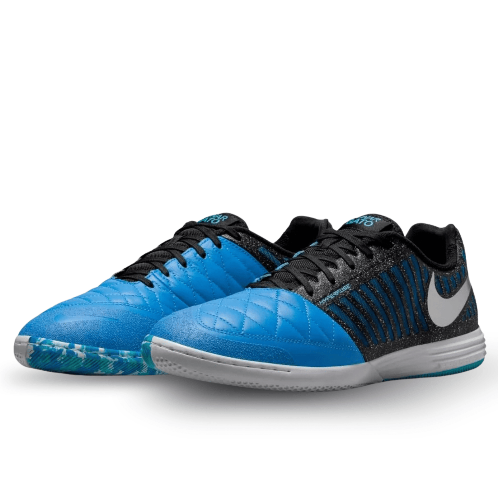 Nike LunarGato II Indoor Soccer Shoes (Metallic Silver/Black) | SoccerWearhouse