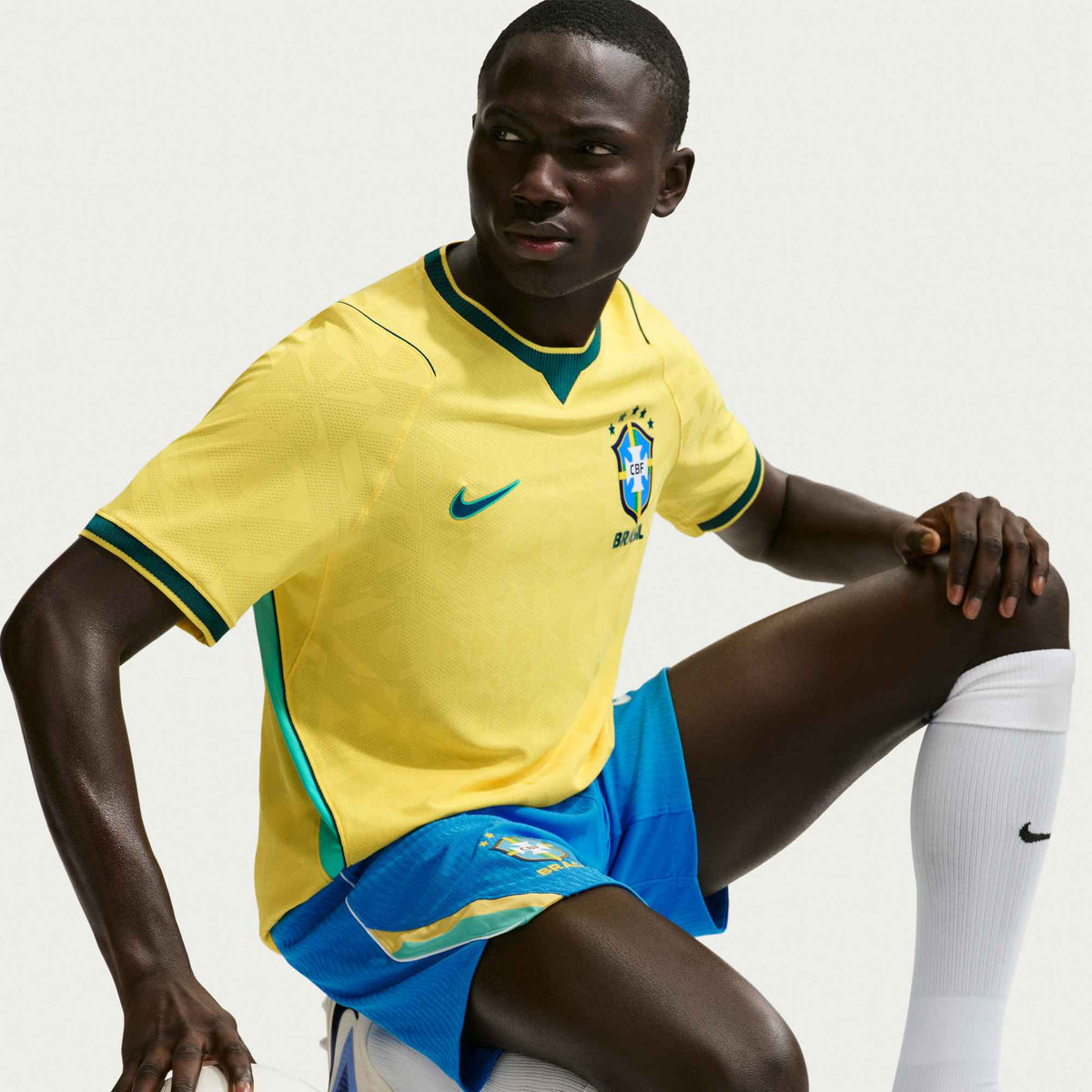 Nike Men's 26 Luiz Henrique Match Authentic Home Jersey 2026 (Yellow/Teal) | SoccerWearhouse