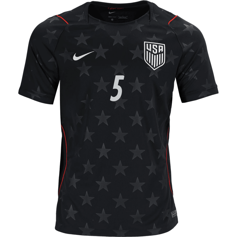 Nike Mens A. Robinson United States Away Stadium Jersey 2026 (Dark Obsidian/Pure Platinum) | SoccerWearhouse