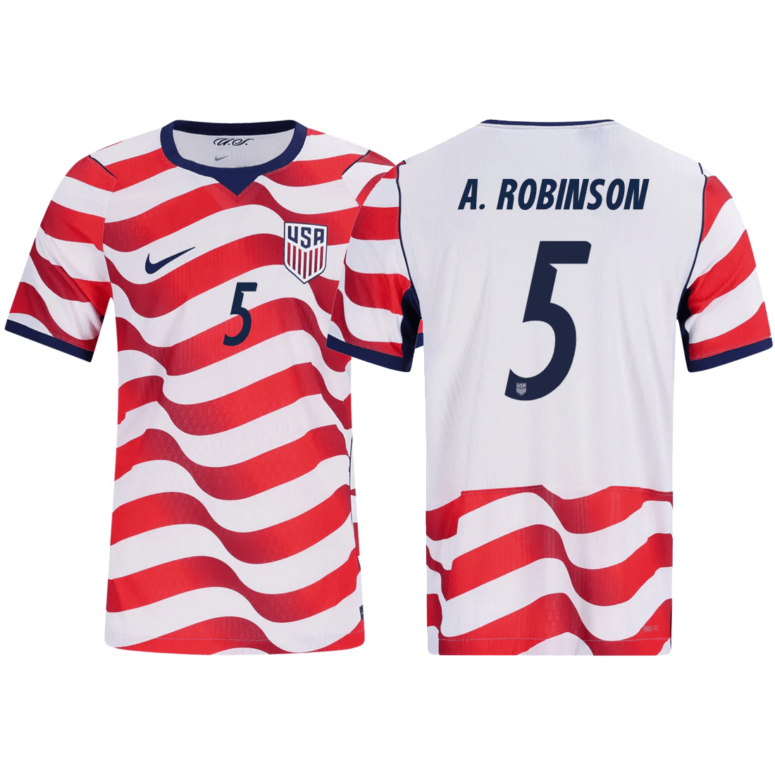 Nike Mens A. Robinson United States Match Authentic Home Jersey 2026 (Sail/Midnight Navy) | SoccerWearhouse