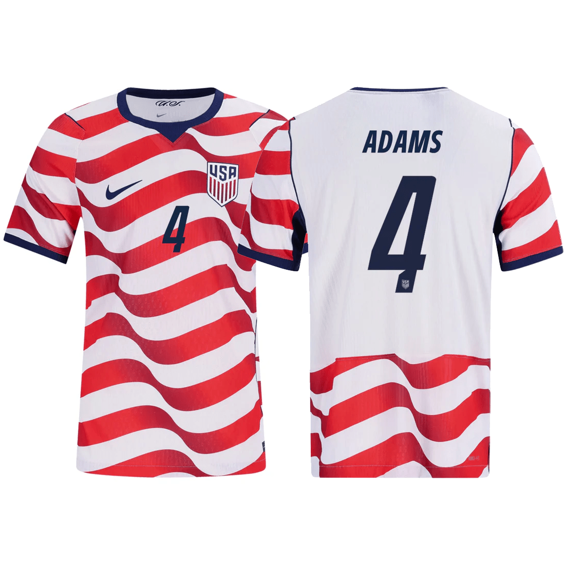 Nike Mens Adams United States Match Authentic Home Jersey 2026 (Sail/Midnight Navy) | SoccerWearhouse