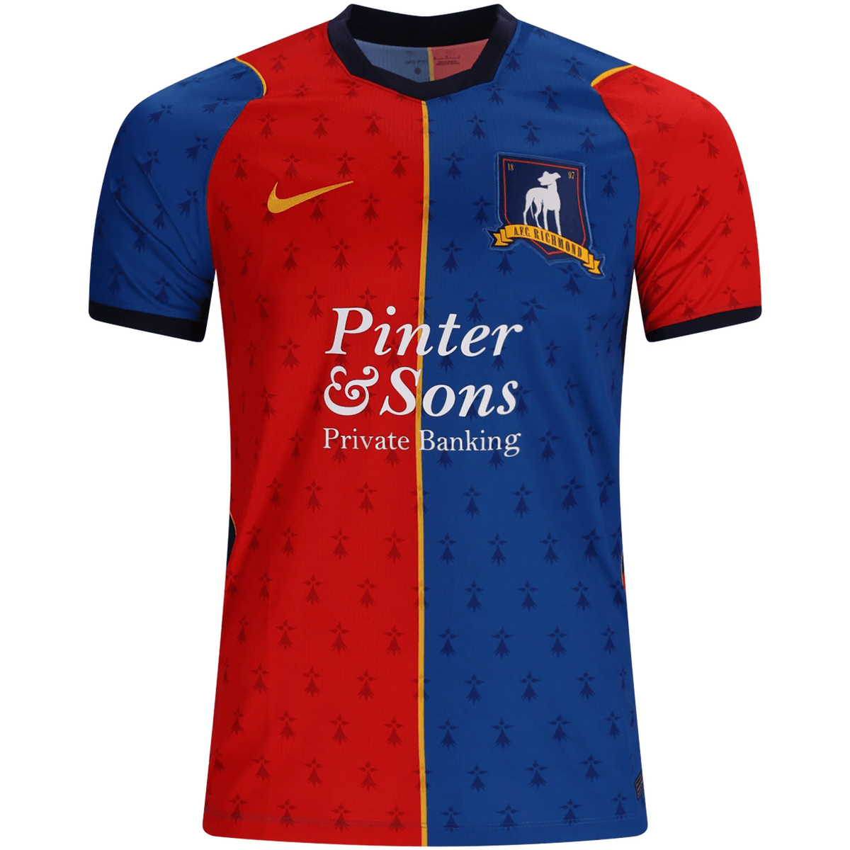 Nike Mens AFC Richmond Home Jersey 26/27 (Royal/University Red) | SoccerWearhouse