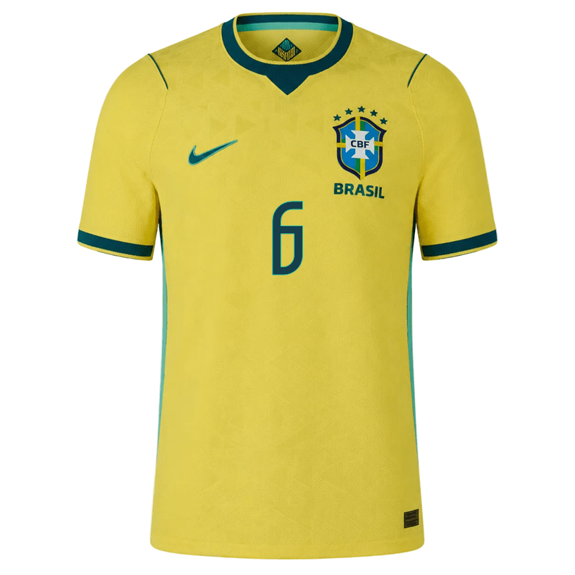 Nike Men's Alex Sandro Match Authentic Home Jersey 2026 (Yellow/Teal) | SoccerWearhouse