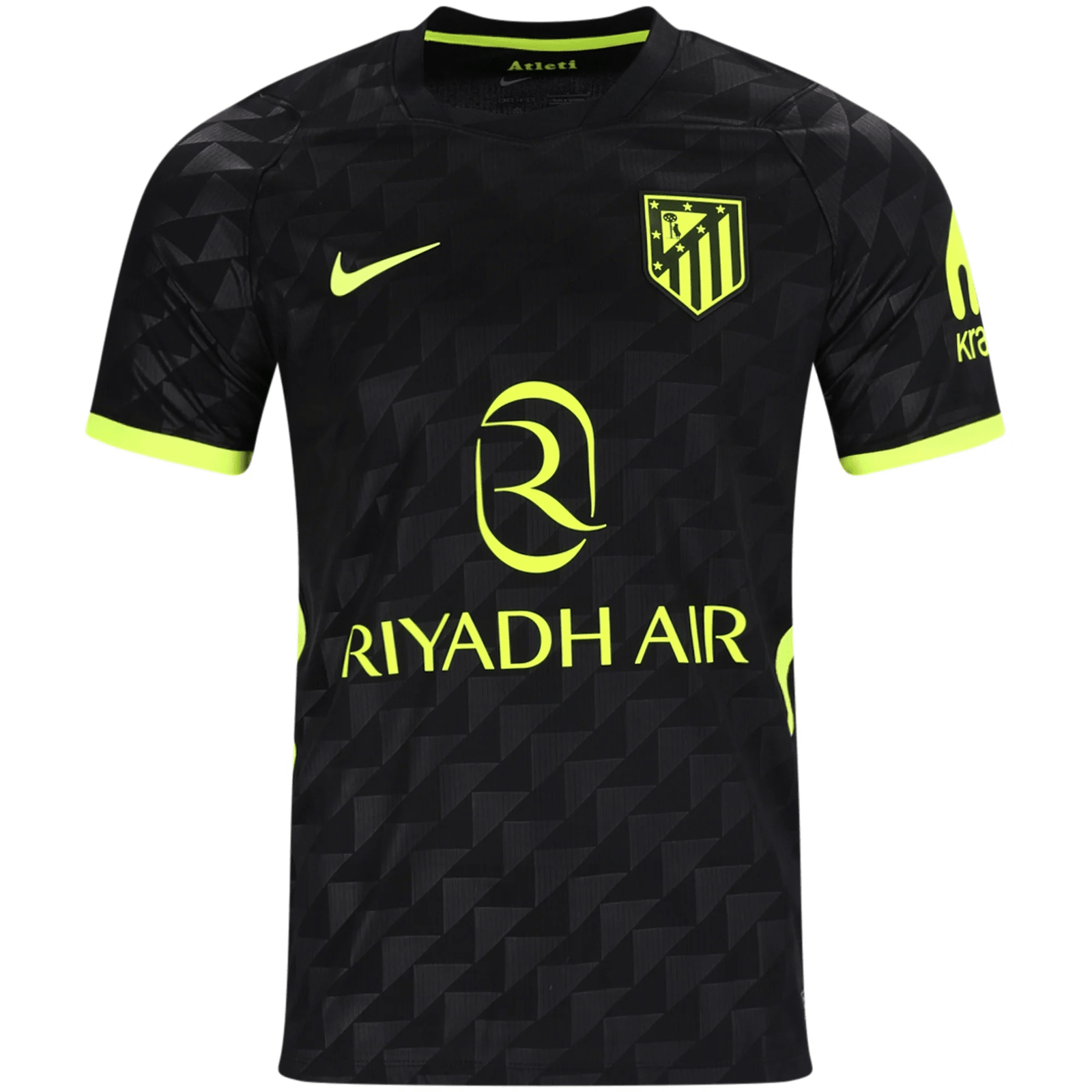 Nike Mens Atlético Madrid Away Jersey 26/27 (Black/Volt) | SoccerWearhouse