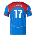 Nike Men's Atletico Madrid Dávid Hancko T90 Third Jersey La Liga Patch 25/26 (Photo Blue/Sport Red)