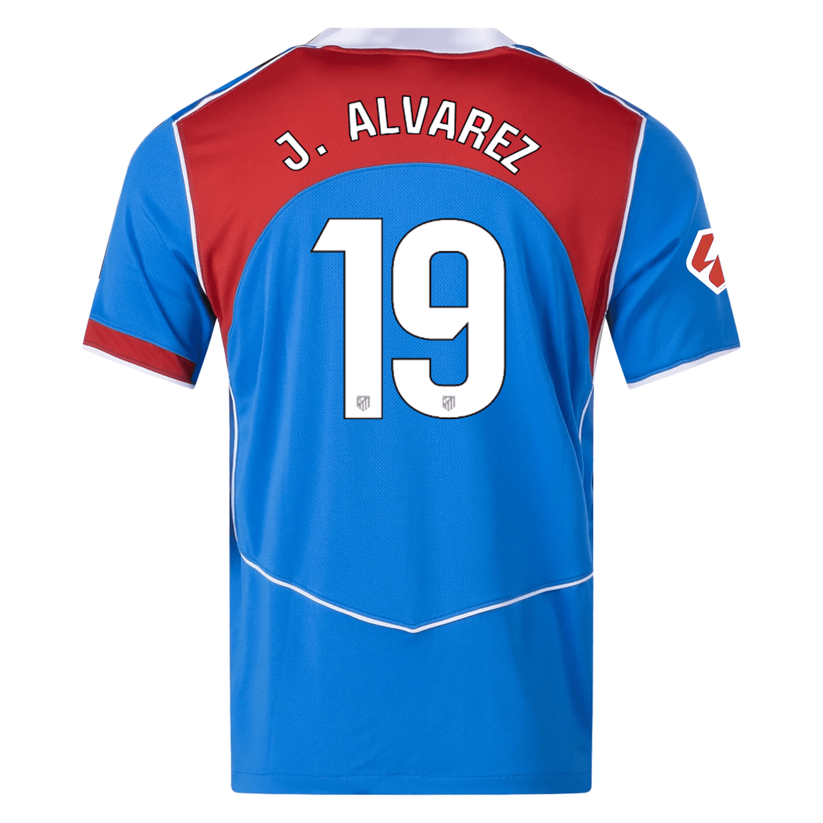 Nike Men's Atletico Madrid Julian Alvarez T90 Third Jersey La Liga Patch 25/26 (Photo Blue/Sport Red) | SoccerWearhouse