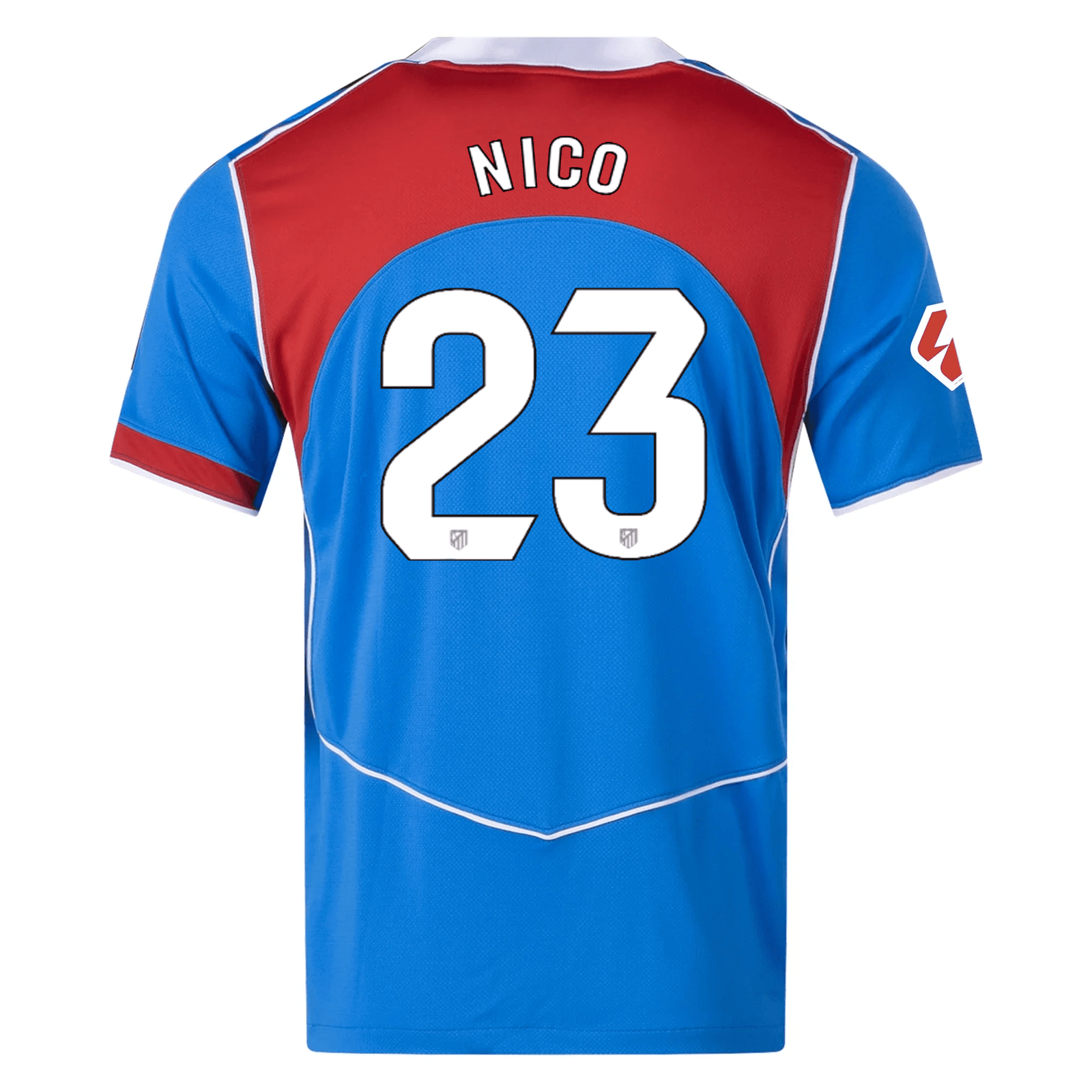 Nike Men's Atletico Madrid Nicolás González T90 Third Jersey La Liga Patch 25/26 (Photo Blue/Sport Red) | SoccerWearhouse