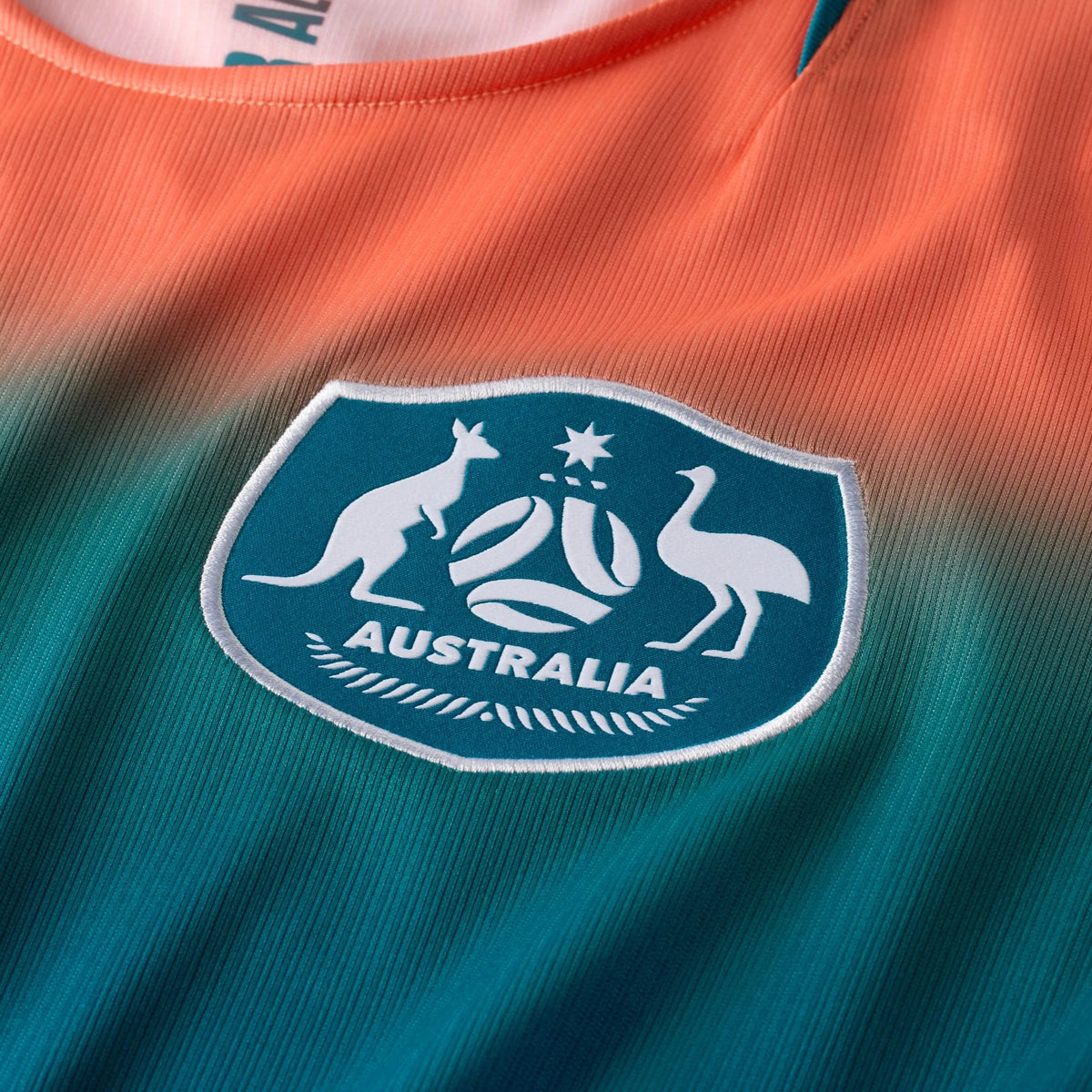 Nike Mens Australia Away Stadium Jersey 2026 (Green/Orange) | SoccerWearhouse
