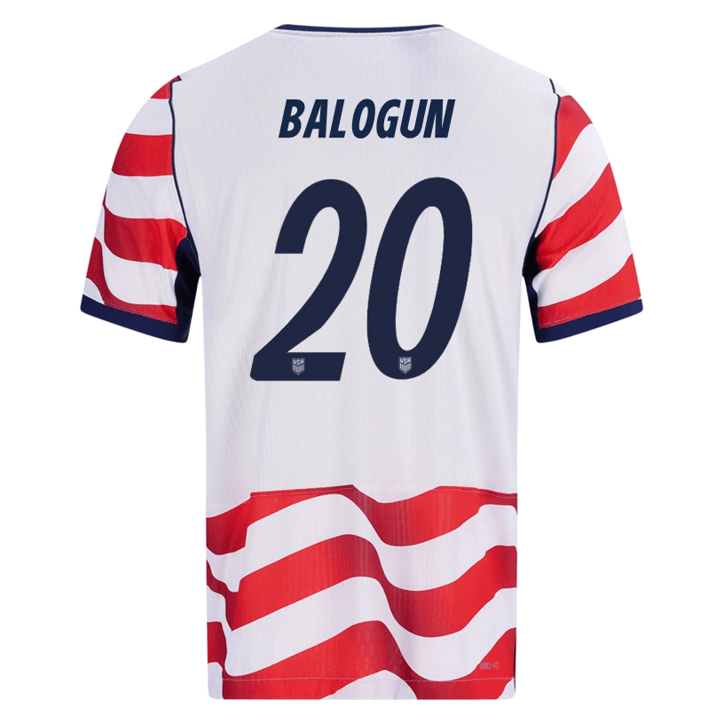 Nike Mens Balogun United States Match Authentic Home Jersey 2026 (Sail/Midnight Navy) | SoccerWearhouse