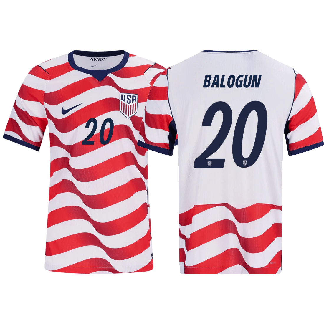 Nike Mens Balogun United States Match Authentic Home Jersey 2026 (Sail/Midnight Navy) | SoccerWearhouse