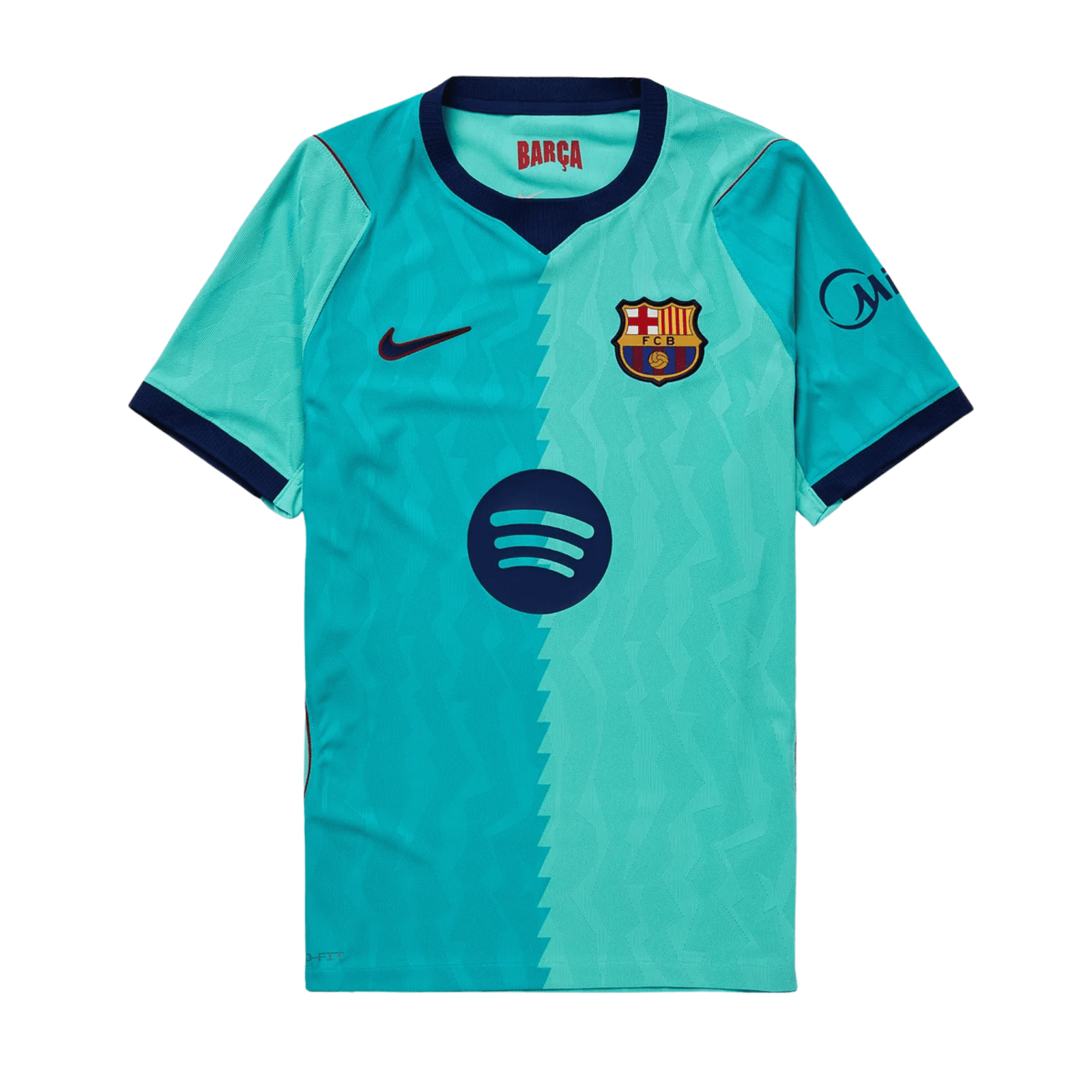 Nike Mens Barcelona Authentic 3rd Jersey 26/27 (Green Frost/Loyal Blue) | SoccerWearhouse