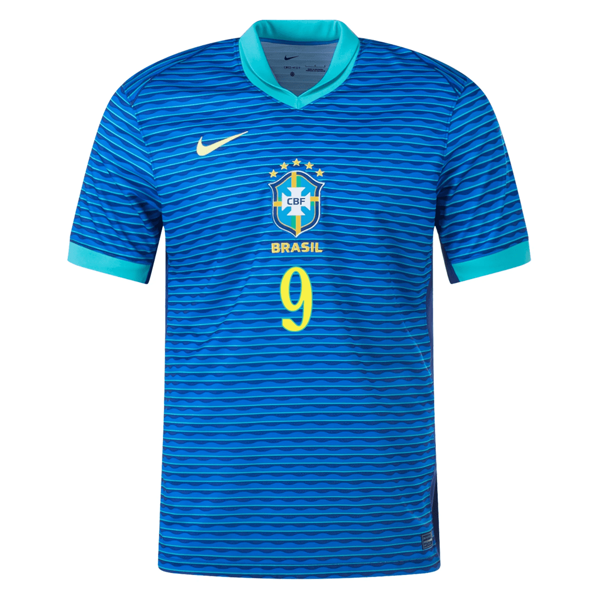 Nike Mens Brazil Richarlison Away Jersey 24/25 (Soar/Dynamic Yellow) | SoccerWearhouse
