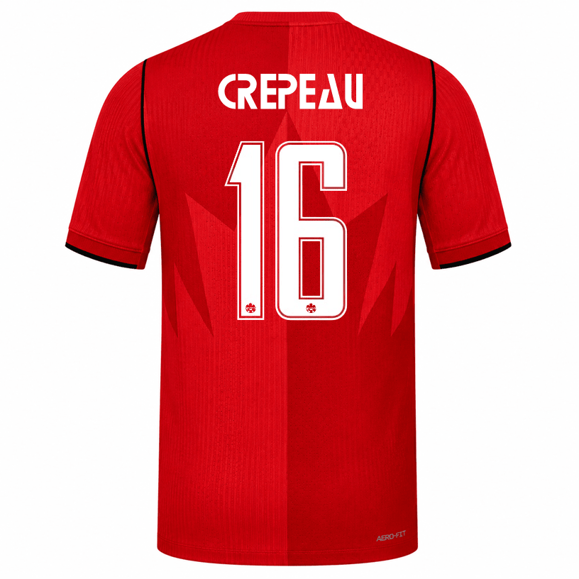 Nike Men's Canada Crepeau Match Authentic Home Jersey 2026 (Red) | SoccerWearhouse