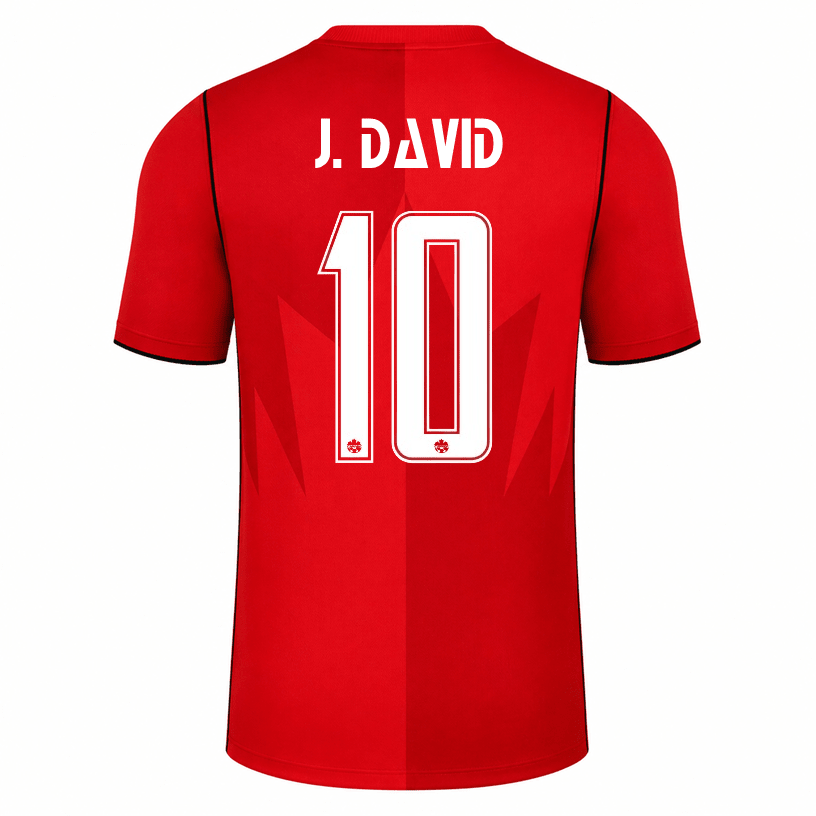 Nike Men's Canada J. David Home Stadium Jersey 2026 (Red) | SoccerWearhouse