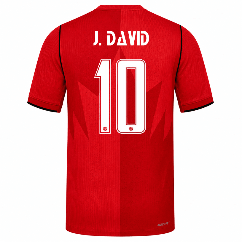 Nike Men's Canada J. David Match Authentic Home Jersey 2026 (Red) | SoccerWearhouse