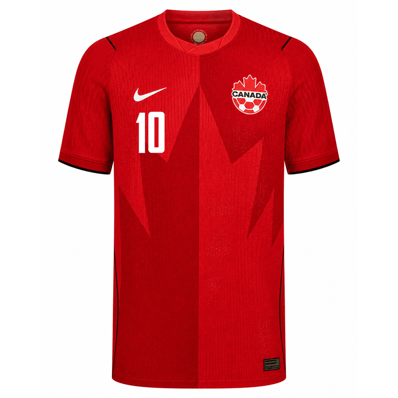 Nike Men's Canada J. David Match Authentic Home Jersey 2026 (Red) | SoccerWearhouse