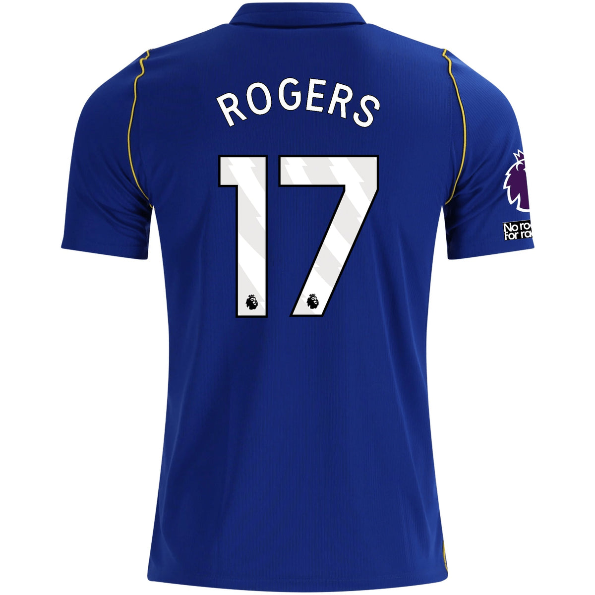 Nike Mens Chelsea FC Morgan Rogers Home Jersey w/ EPL + No Room For Racism + Club World Cup Champion Patches 26/27 (Bright Royal/Gold) | SoccerWearhouse