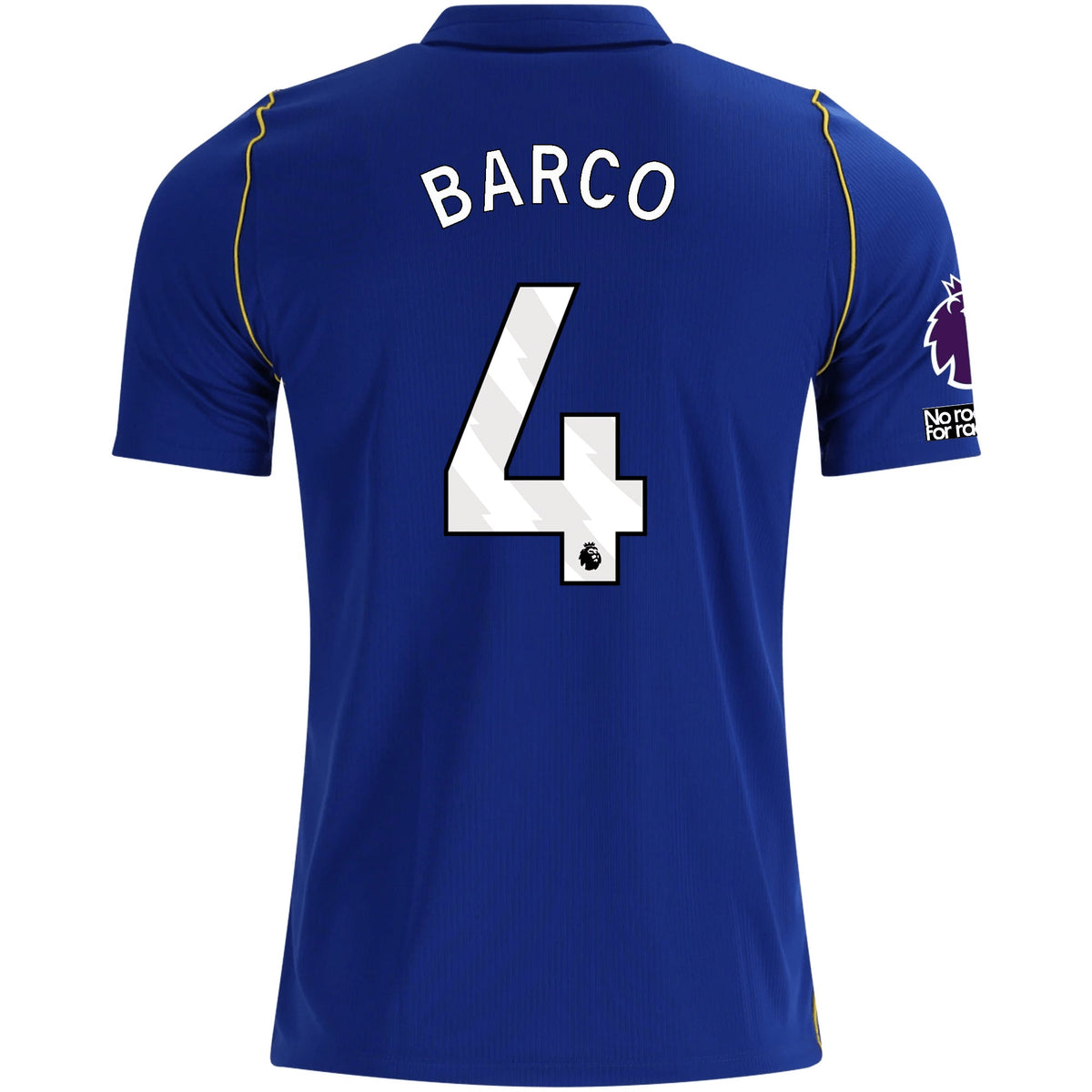 Nike Mens Chelsea FC Valentín Barco Home Jersey w/ EPL + No Room For Racism + Club World Cup Champion Patches 26/27 (Bright Royal/Gold) | SoccerWearhouse