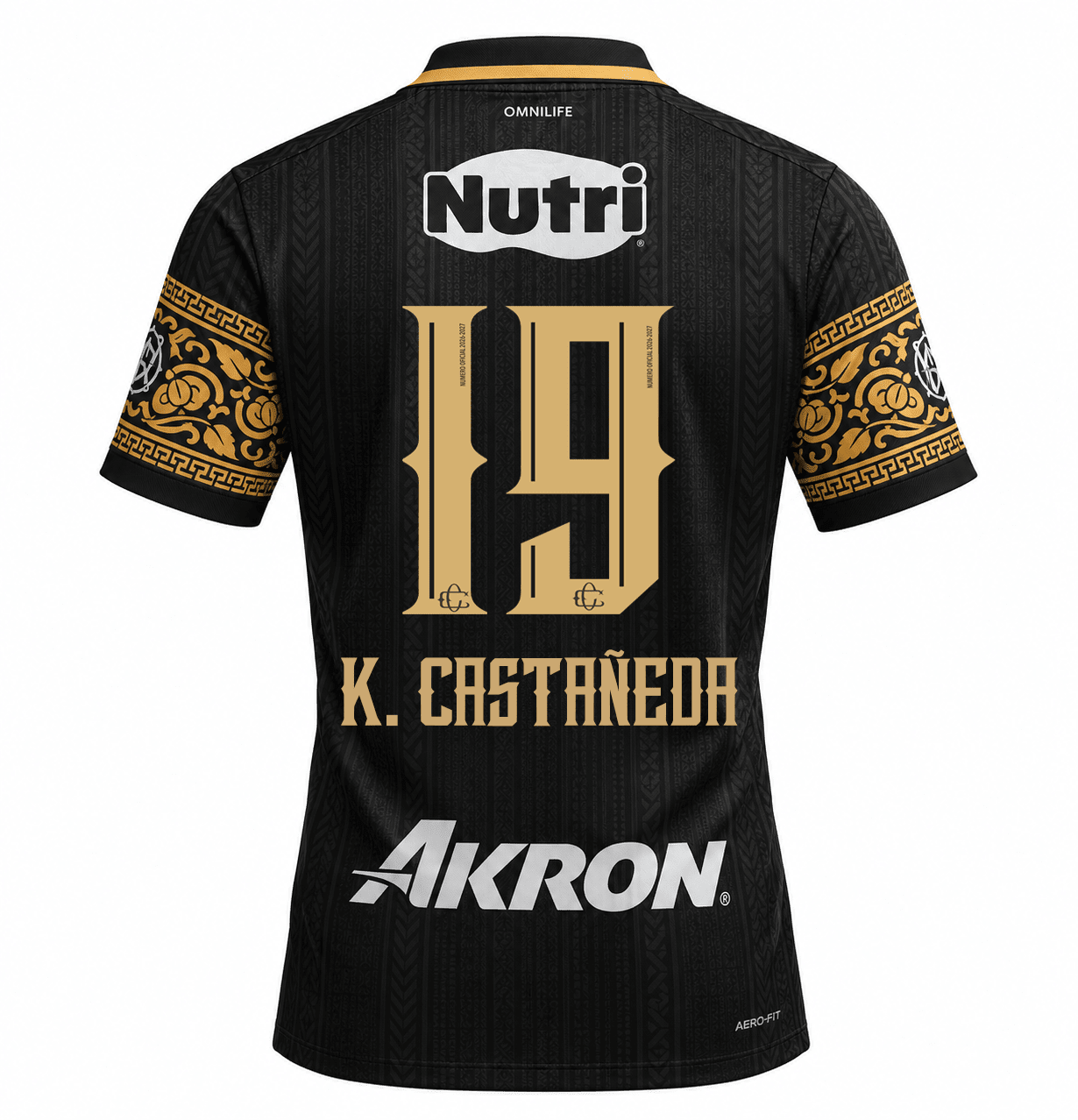 Nike Men's Chivas Guadalajara Kevin Castañeda Match Authentic Third Jersey 26/27 (Black/Truly Gold) | SoccerWearhouse