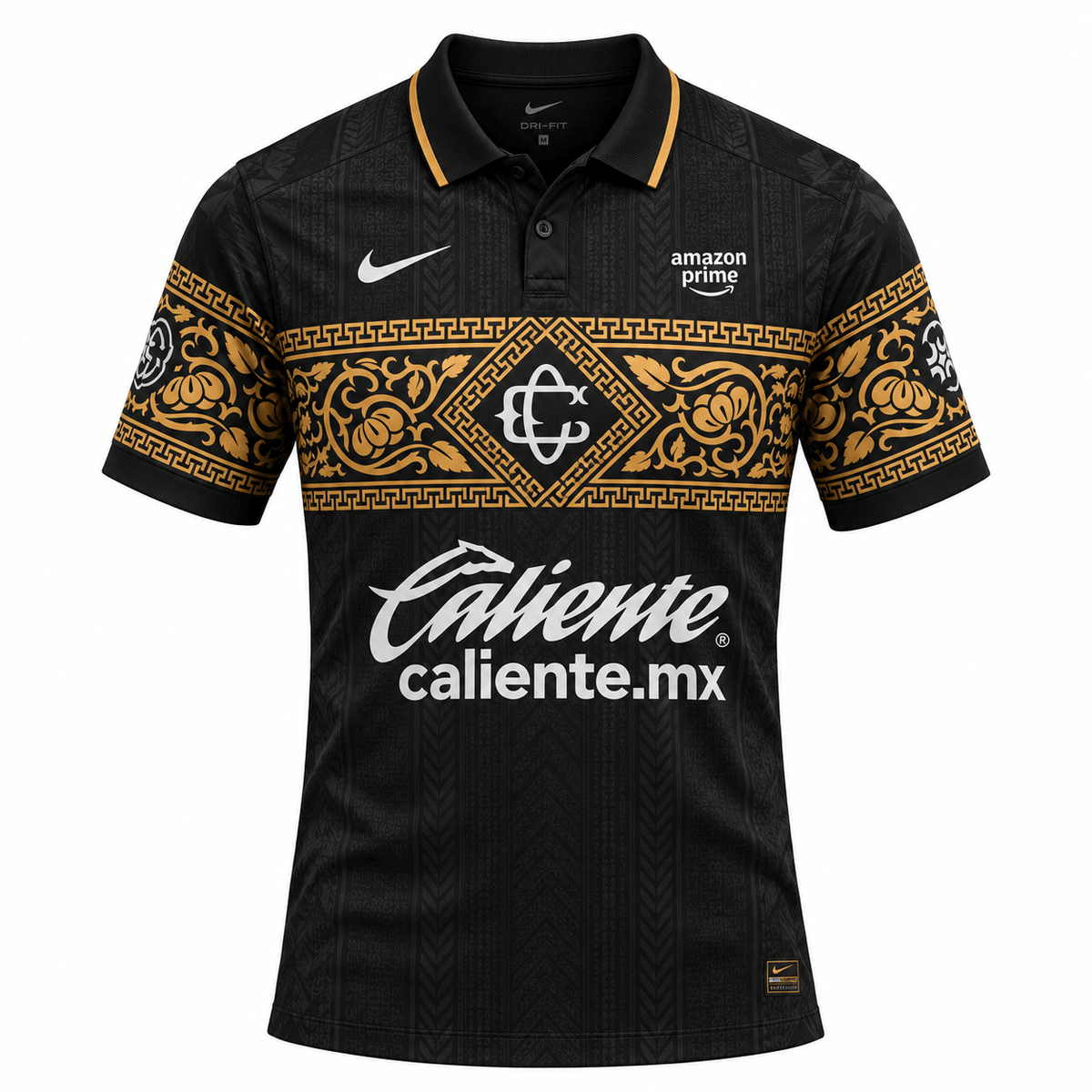Nike Men's Chivas Match Authentic Third Jersey 26/27 (Black/Truly Gold/Flat Silver) | SoccerWearhouse