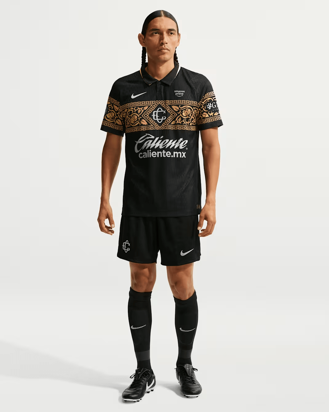 Nike Men's Chivas Match Authentic Third Jersey 26/27 (Black/Truly Gold/Flat Silver) | SoccerWearhouse