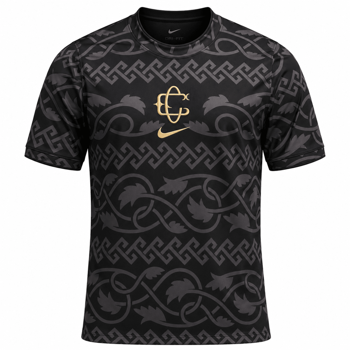 Nike Men's Chivas Third Pre-Match Soccer Jersey (Black/Truly Gold) | SoccerWearhouse